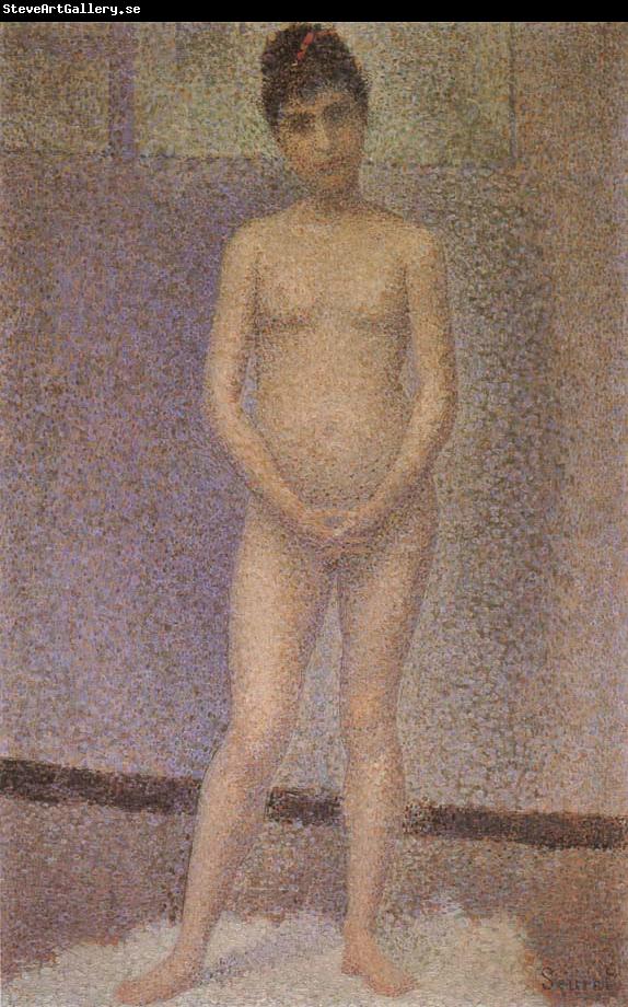 Georges Seurat A standing position of the Obverse